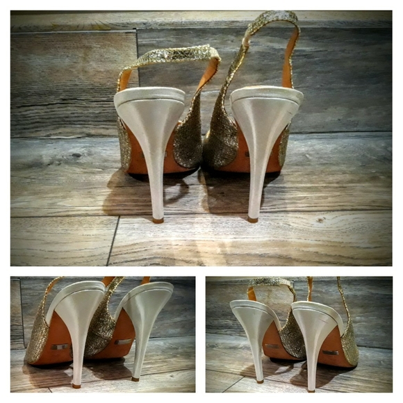 Badgley Mischka Strap Back High Heels - Picture 5 of 8